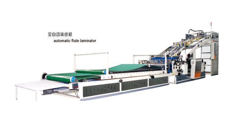 Automatic Lamiantor-S with 1 Feeder for Surface Paper and 1 Feeder for 2 Ply Corrugated Cardboard